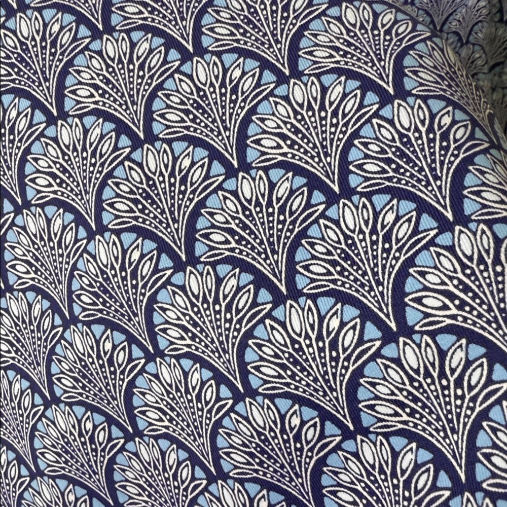 J. McLaughlin Blue Printed Boatneck Long-Sleeve Top - Picture 5 of 14